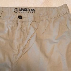 Magellan Outdoors khaki flat front shorts